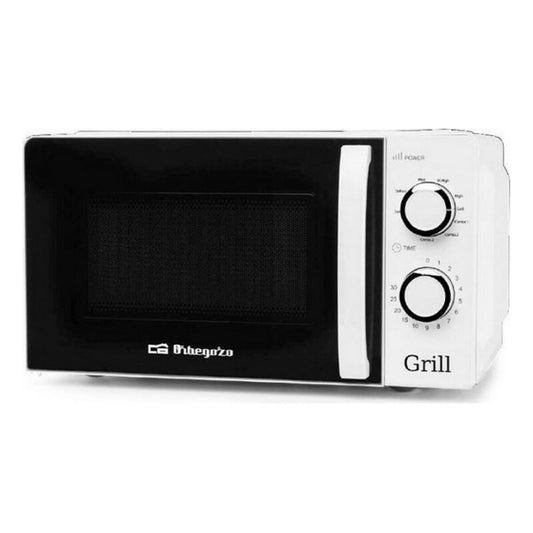 Mikroovn med grill Orbegozo MIG 2130 20 L 700W Hvid 900 W 20 L