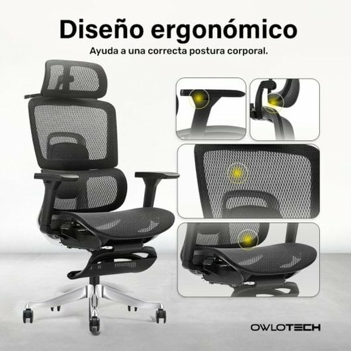 Office Chair Owlotech Black