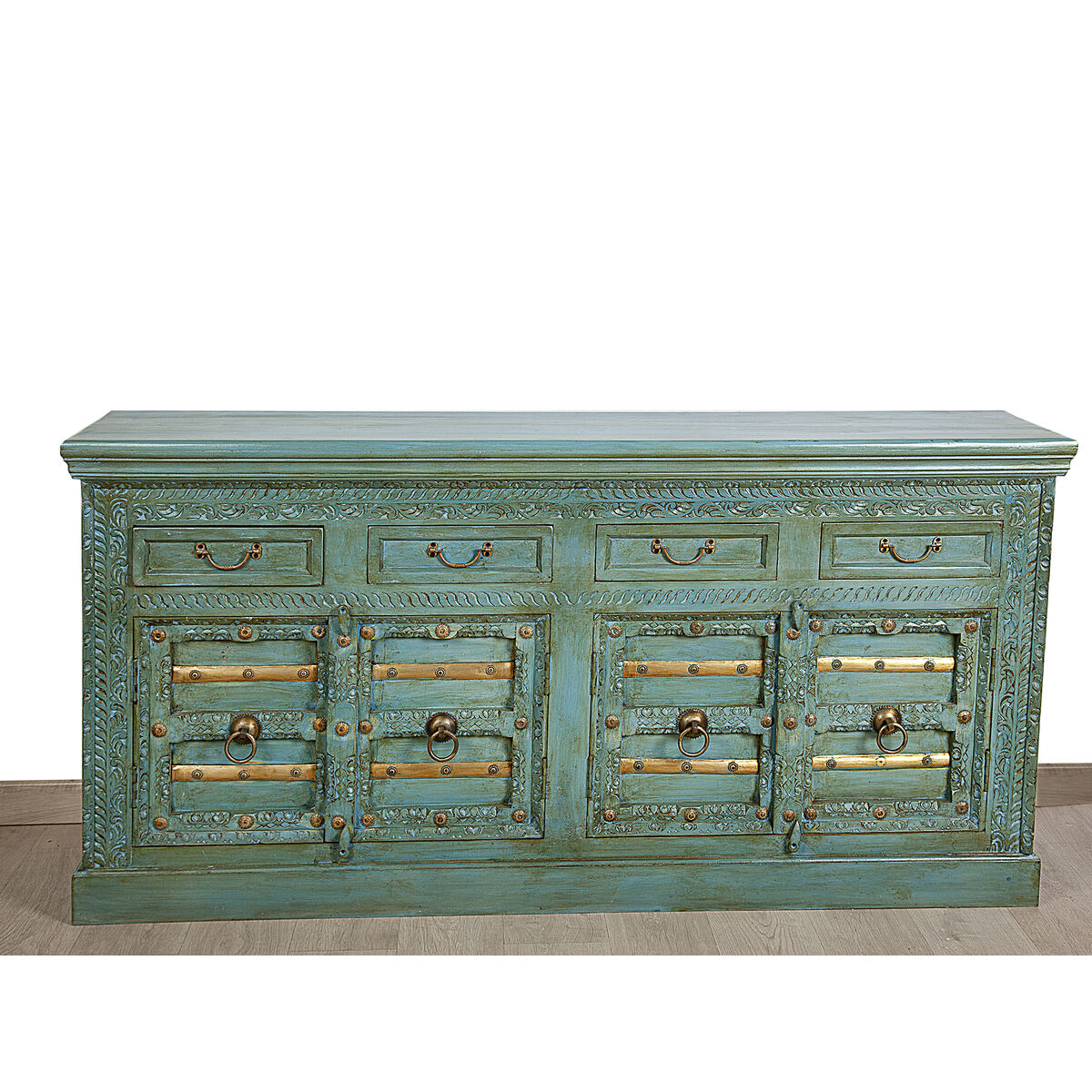 Sideboard Romimex Green Mango wood 180 x 90 x 40 cm