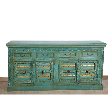 Sideboard Romimex Green Mango wood 180 x 90 x 40 cm