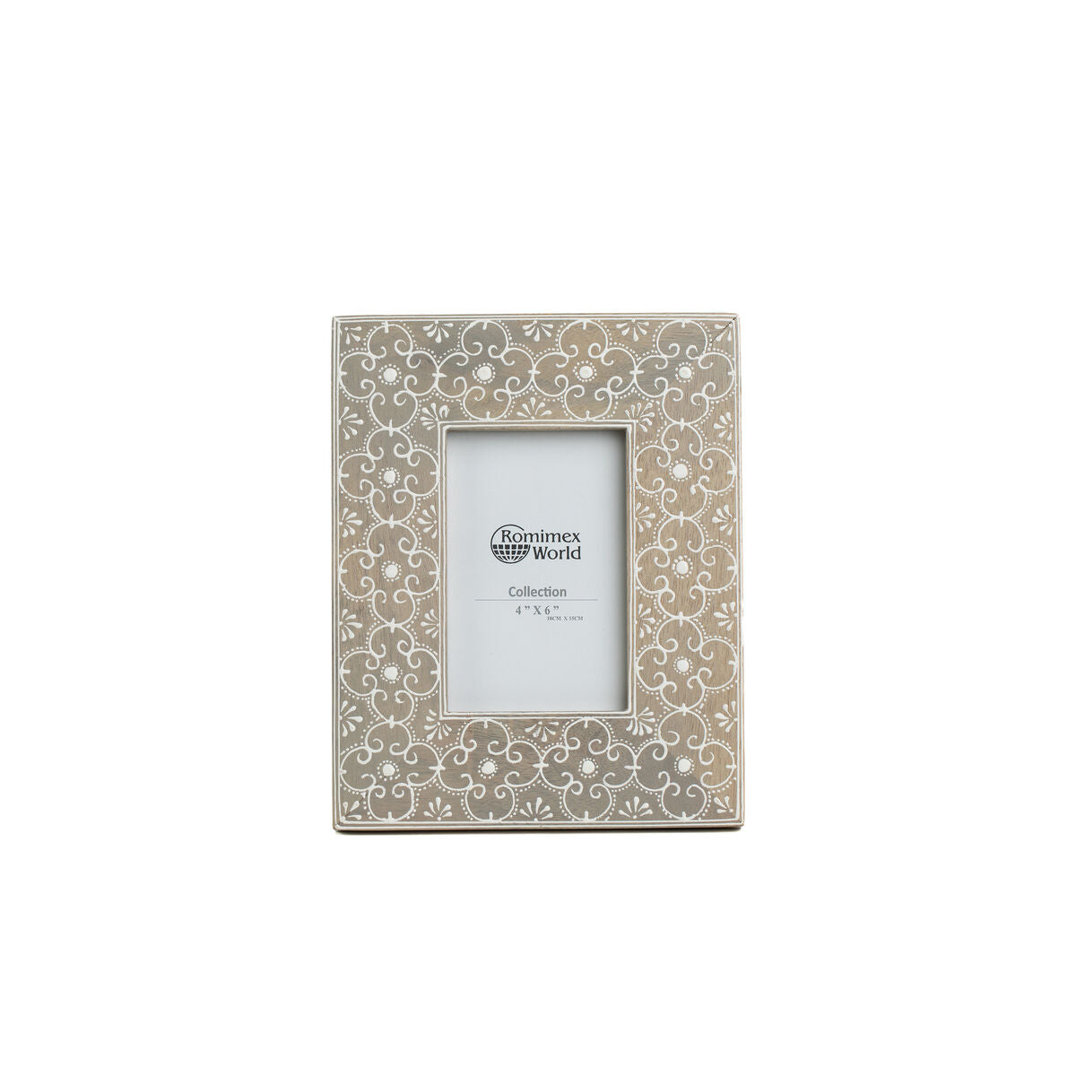 Photo frame Romimex Brown Mango wood 10 x 15 x 2 cm Romimex