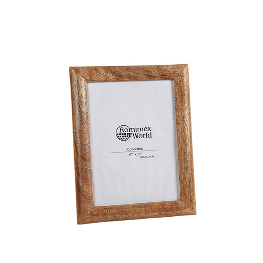 Photo frame Romimex Brown Wood 24 x 1 x 19 cm