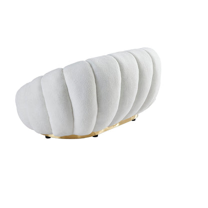 Sofa Romimex White 90 x 60 x 145 cm