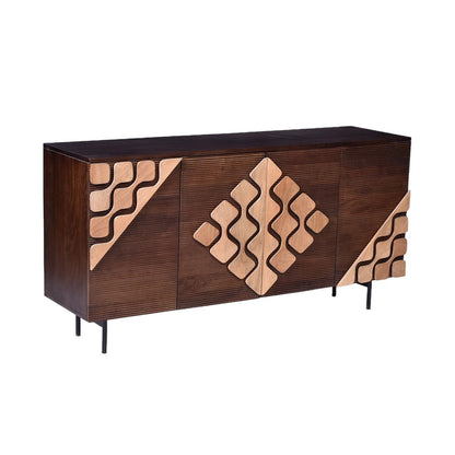 Sideboard Romimex Brown Golden Mango wood 40 x 80 x 150 cm Romimex