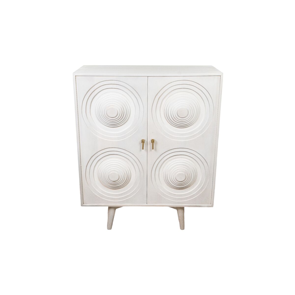 Sideboard Romimex White Mango wood 42 x 111 x 91 cm