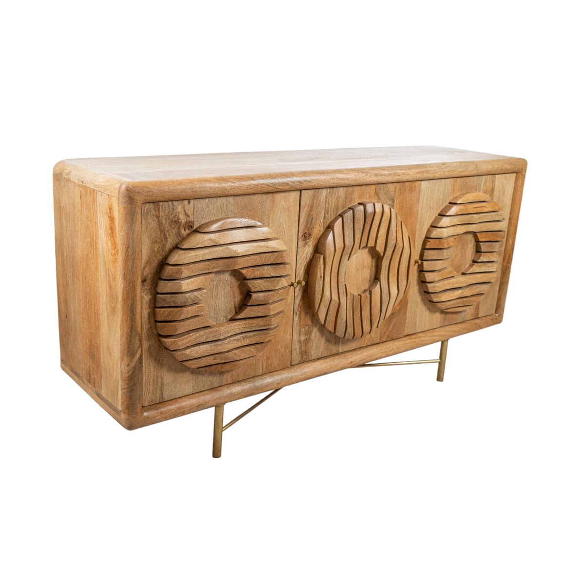 Sideboard Romimex Brown Mango wood 42 x 78 x 153 cm