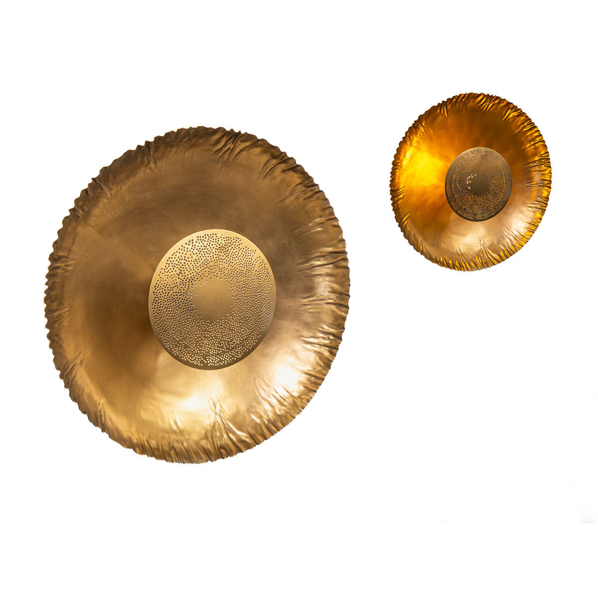 Wall Light Romimex Antique Golden 14 x 49 x 49 cm