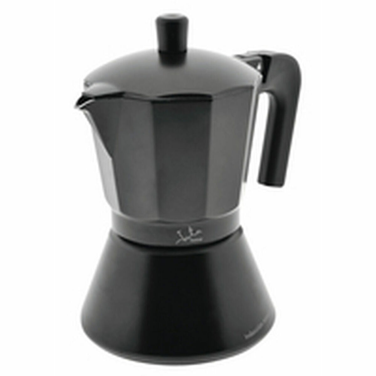 Italiensk kaffekande JATA CFI6 sort aluminium 6 kopper 1 L