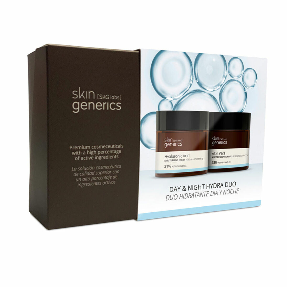 Unisex Cosmetic Set Skin Generics Hidratante Día Y Noche 2 Pieces