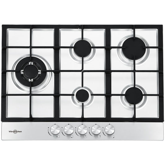 Gas Hob Vitrokitchen EN73IB 68 cm