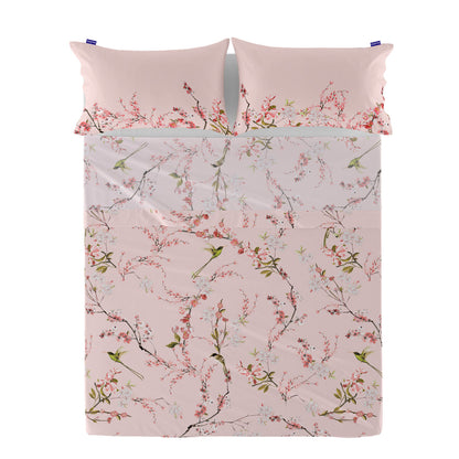 Top sheet HappyFriday Chinoiserie rose Multicolour 160 x 270 cm (asiatico/oriental) HappyFriday