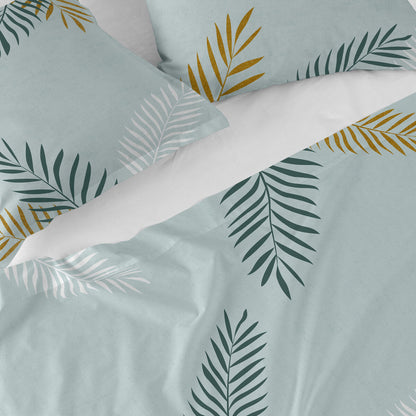 Top sheet HappyFriday Blanc Foliage Mint Multicolour 240 x 270 cm