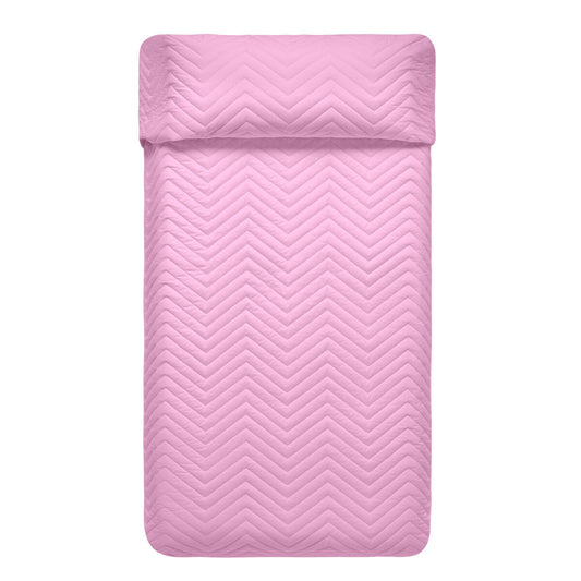 Bedspread (quilt) HappyFriday Basic Kids Arista Pink 180 x 260 cm