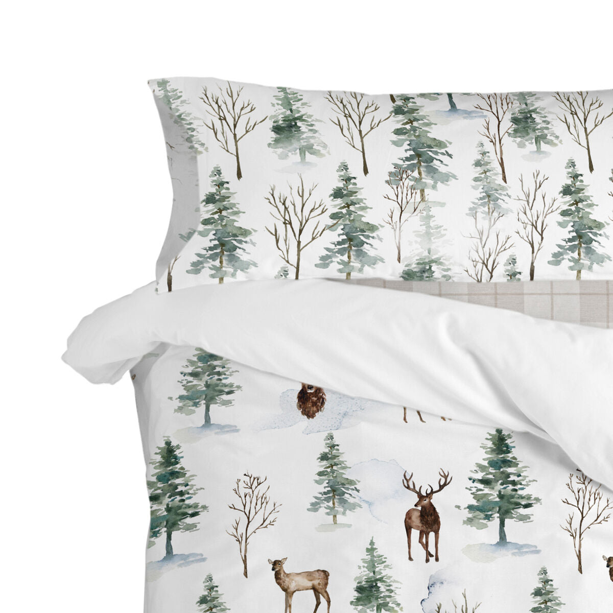 Pillowcase HappyFriday Mystical winter Multicolour 45 x 155 cm HappyFriday