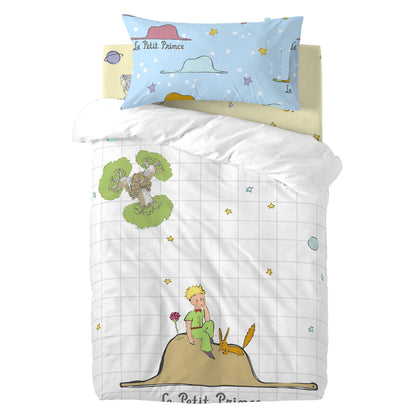 Duvet cover set HappyFriday Le Petit Prince Imagination Multicolour Baby Crib 2 Pieces HappyFriday