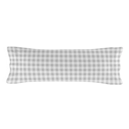 Duvet cover set HappyFriday Basic Kids Grey Single Gingham 2 Pieces HappyFriday