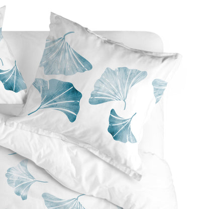 Pillowcase HappyFriday Blanc Ginkgo Multicolour 80 x 80 cm HappyFriday