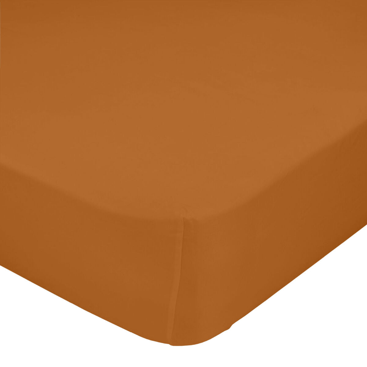 Fitted bottom sheet HappyFriday Basic Terracotta 140 x 200 x 32 cm