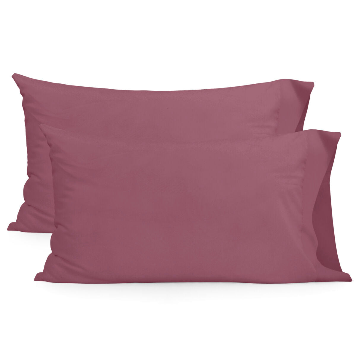 Pillowcase HappyFriday Basic Magenta 50 x 75 cm (2 Units) HappyFriday