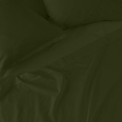 Fitted sheet HappyFriday BASIC Dark green 180 x 200 x 32 cm HappyFriday