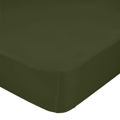 Fitted sheet HappyFriday BASIC Dark green 180 x 200 x 32 cm HappyFriday