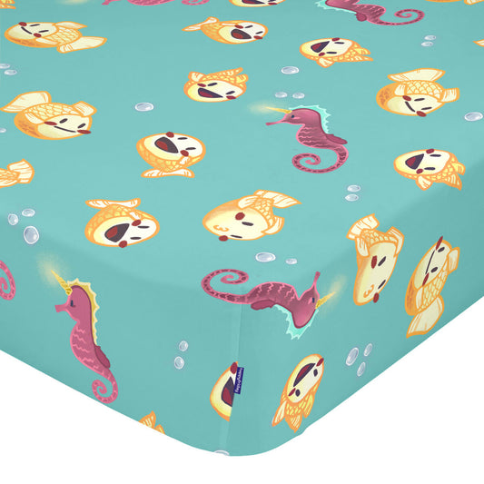 Fitted sheet HappyFriday MR FOX Multicolour 105 x 200 x 32 cm