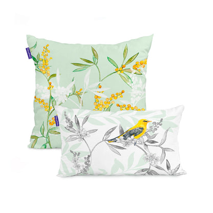 Set of cushion covers HappyFriday Corniglia Multicolour 2 Pieces HappyFriday