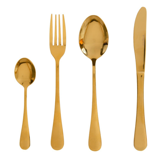 Cutlery Golden Stainless steel 24 Pieces