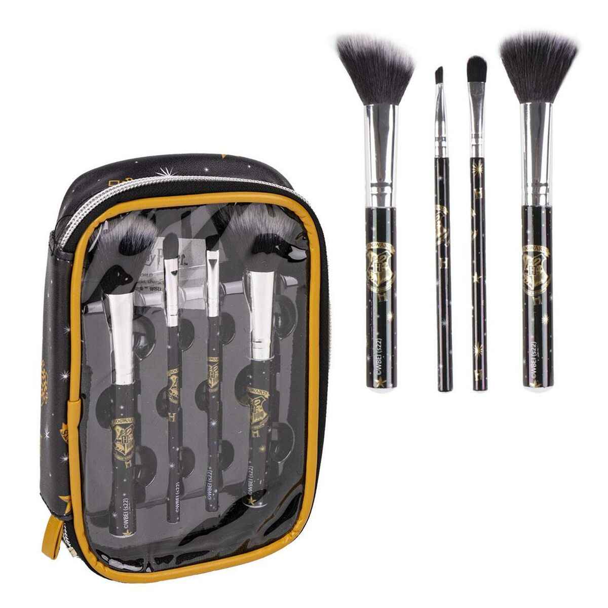 Set of Make-up Brushes Harry Potter 4 Pieces Harry Potter