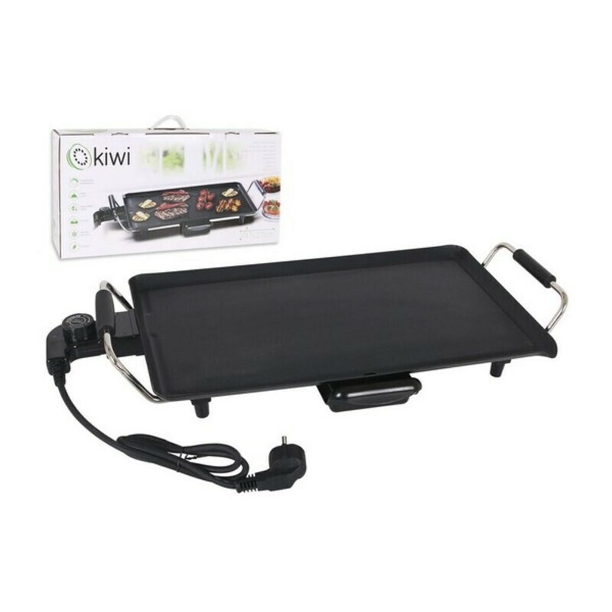 Flad grillplade Kiwi KPP-5412 1800W (47 x 27 cm)