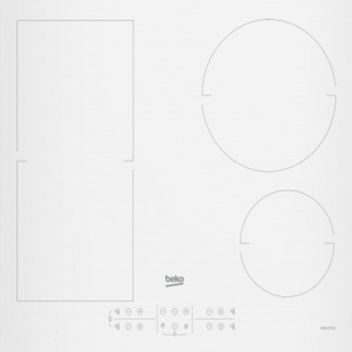 Induktionsvarmeplade BEKO 01302909 58 cm 7200 W