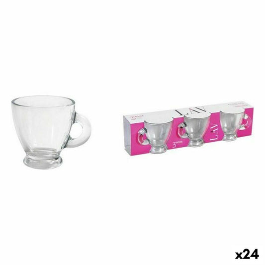 Kaffesæt LAV Roma 3 stykker (24 enheder) (95 ml)