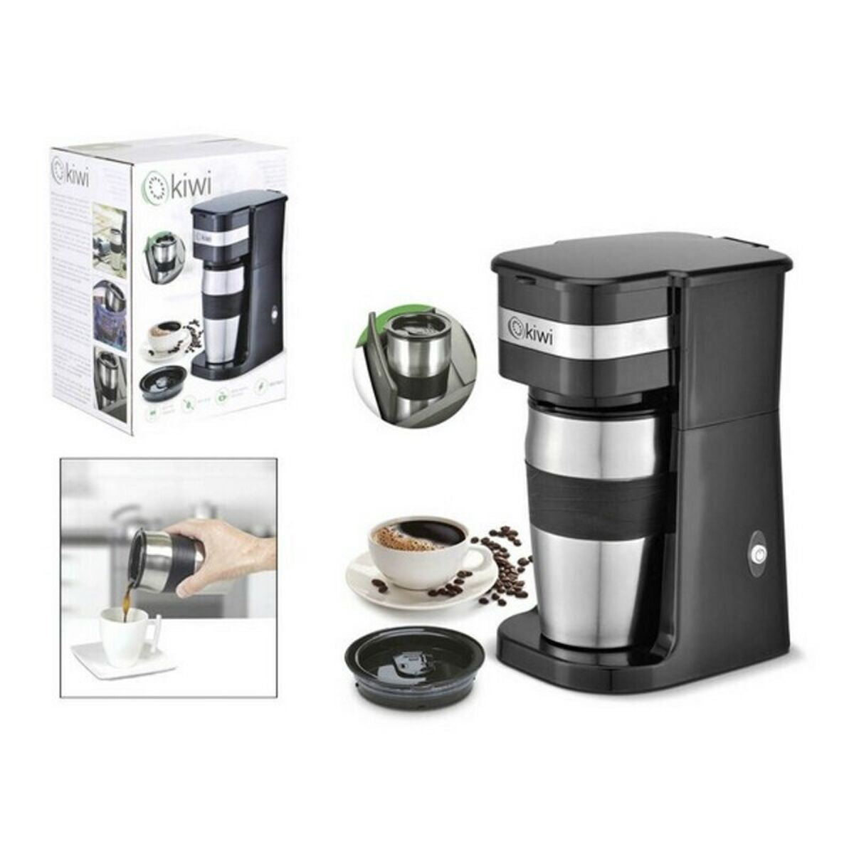 Kaffemaskine Kiwi KCM-7505 420 ml 750W