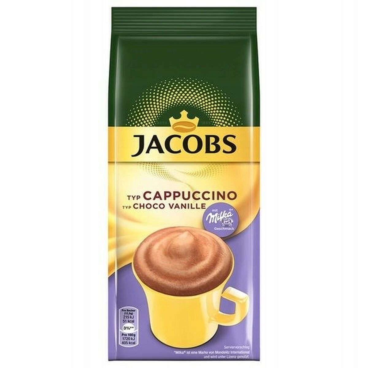 Opløselig kaffe Jacobs Capuccino Vanilje 500 g