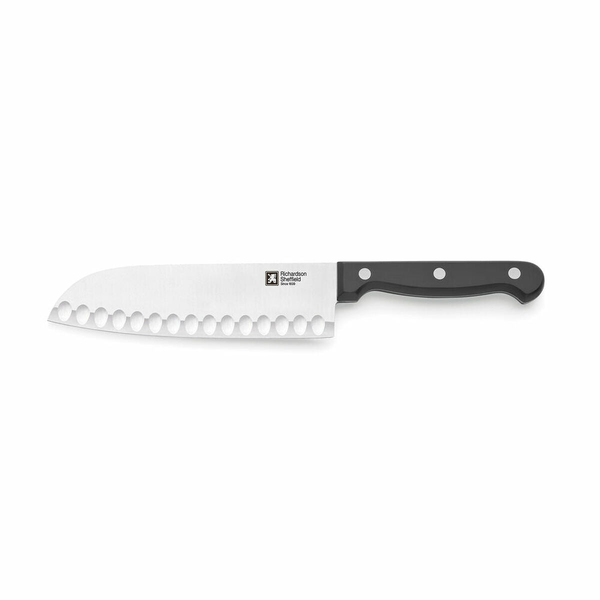 Santoku Knife Richardson Sheffield Artisan Black Metal (17,5 cm) (Pack 6x) Richardson Sheffield