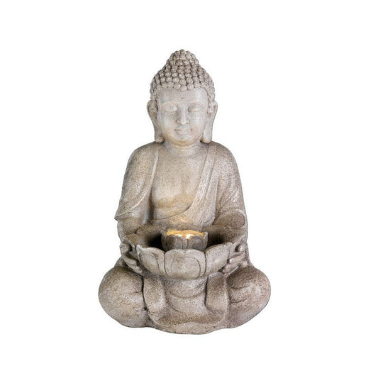 Garden fountain Lumineo Ceramic Buddha 28 x 29,5 x 45 cm Lumineo