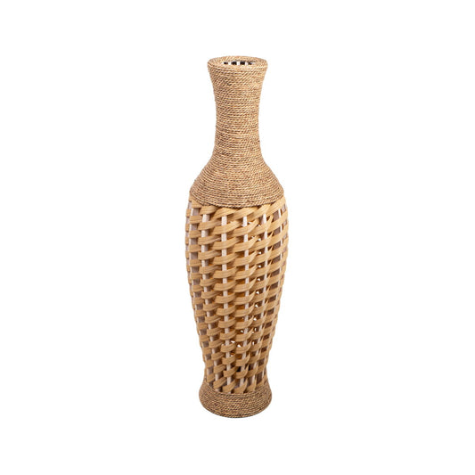 Floor vase Alexandra House Living Brown PVC Natural Fibre 29 x 100 x 29 cm