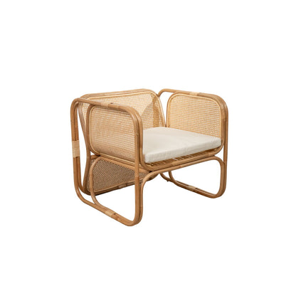 Armchair Romimex Natural 65 x 80 x 60 cm