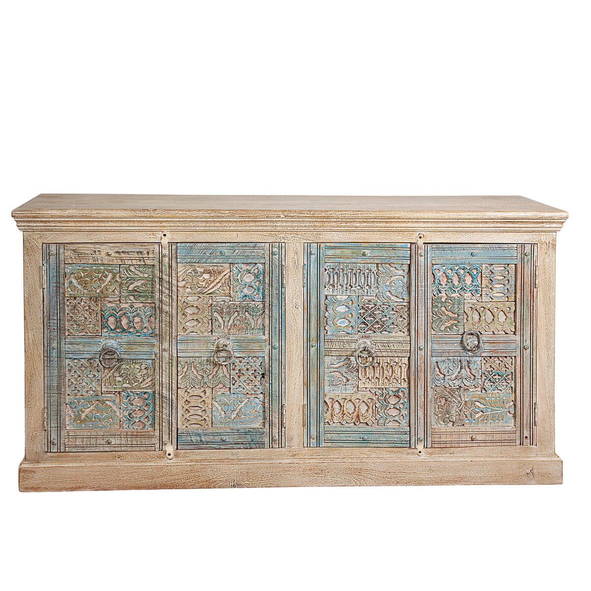 Sideboard Romimex Multicolour Light brown Mango wood 180 x 95 x 40 cm