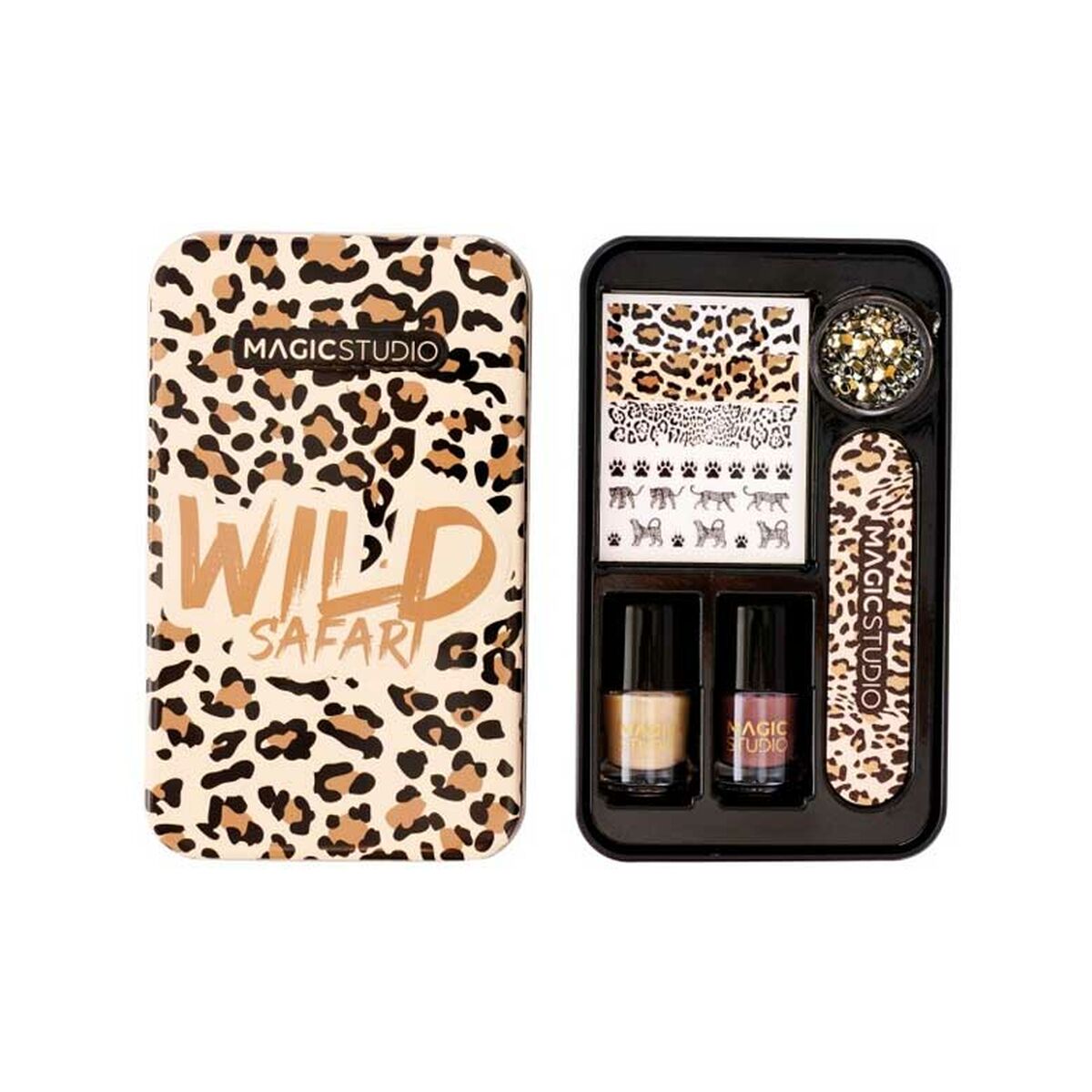 Manicure Set Magic Studio Wild Safari Savage Nail Art 6 Pieces