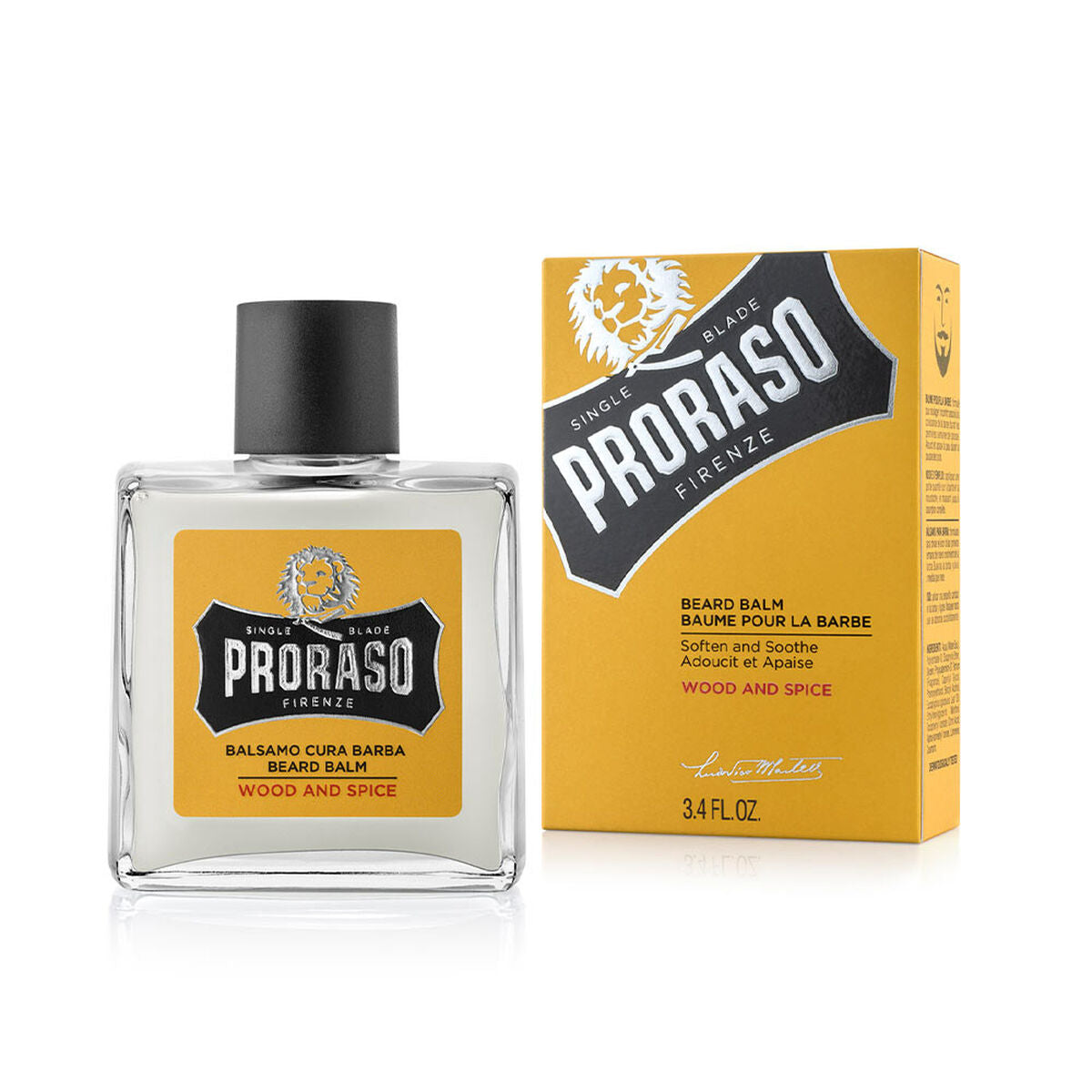 Beard Balm Yellow Proraso Wood And Spice 100 ml