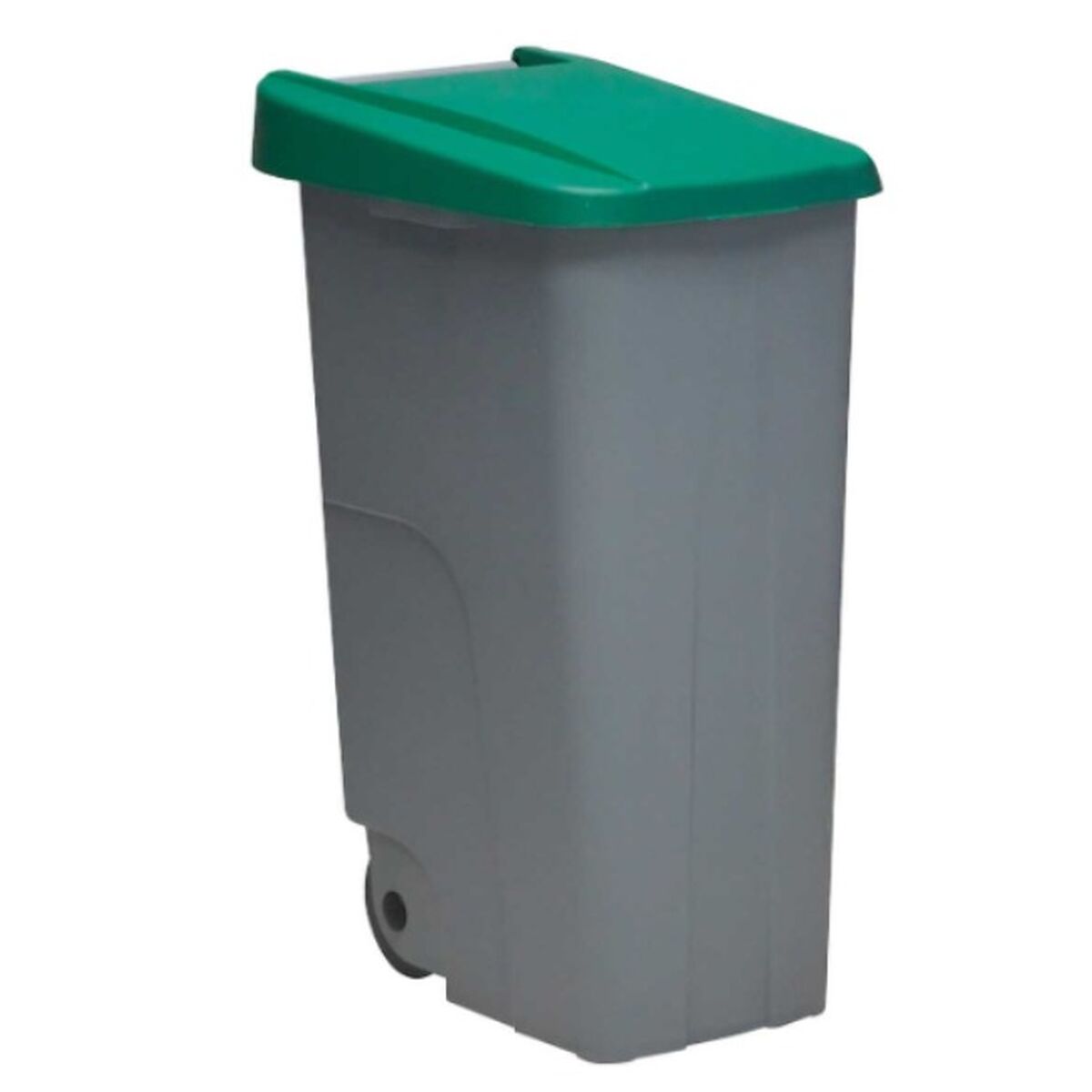 Dustbin with Wheels Denox 85 L Green 58 x 41 x 76 cm