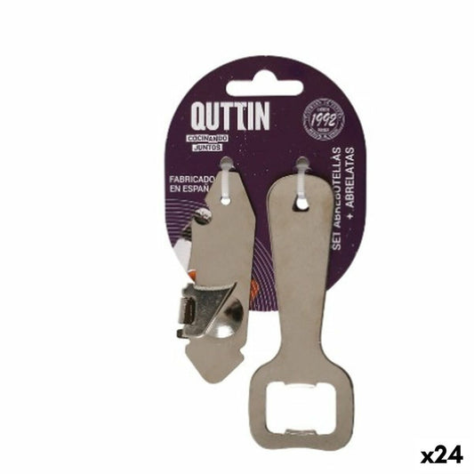 Can Opener Quttin Bottle opener Set 2 Pieces (24 Units) Quttin