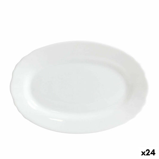 Serveringsfad Bormioli Ebro Glas Oval 23 x 15,5 x 2,1 cm (24 enheder)