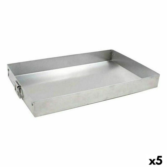 Rektangulær form VR sølv aluminium 30 x 19 x 3,5 cm (5 enheder)