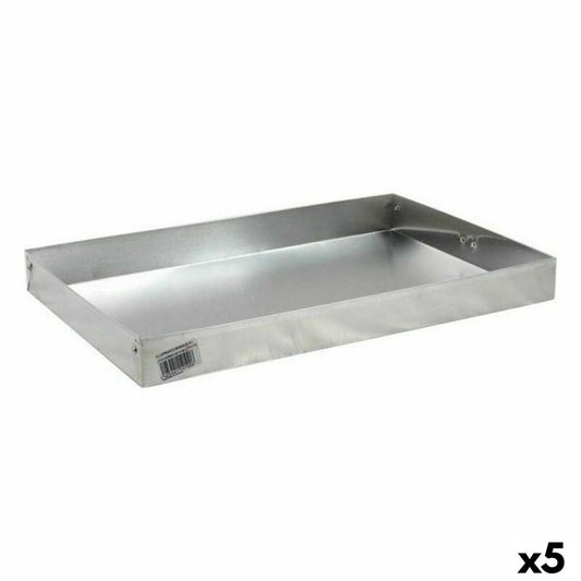 Rektangulær form VR sølv aluminium 34 x 22,5 x 3,5 cm (5 enheder)