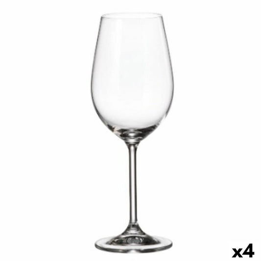 Set of cups Bohemia Crystal Clara 350 ml White 6 Pieces 6 x 8 x 22 cm (6 Units) (4 Units) Bohemia Crystal