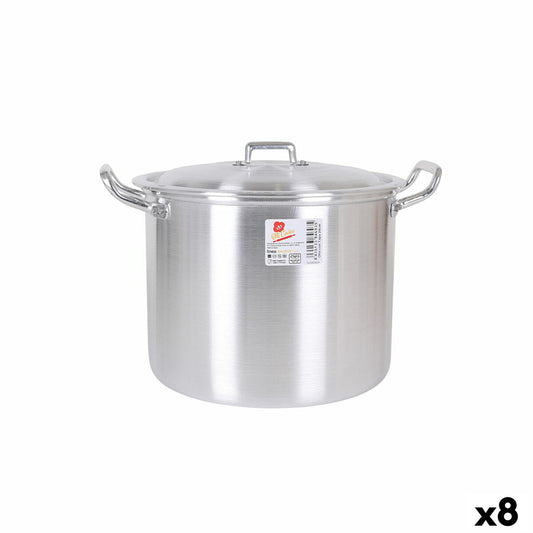 Casserole with Lid Aluminium 31,5 x 26 x 21 cm (8 Units) BigBuy Cooking