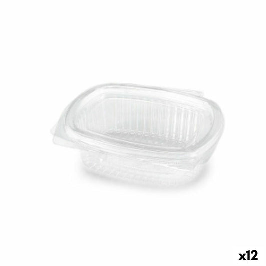 Fødevarekonserveringsbeholder Algon Genanvendelig 250 ml Transparent Oval 14 x 11 x 4,5 cm (12 enheder)