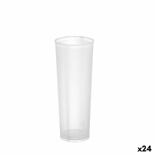 Sæt genanvendelige glas Algon Transparent 24 enheder 330 ml (20 stk.)